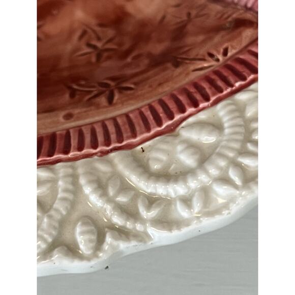 Retired Fitz & Floyd Candy Dish Scottie Dog In Quilted Basket & Bow Christmas - Picture 7 of 11